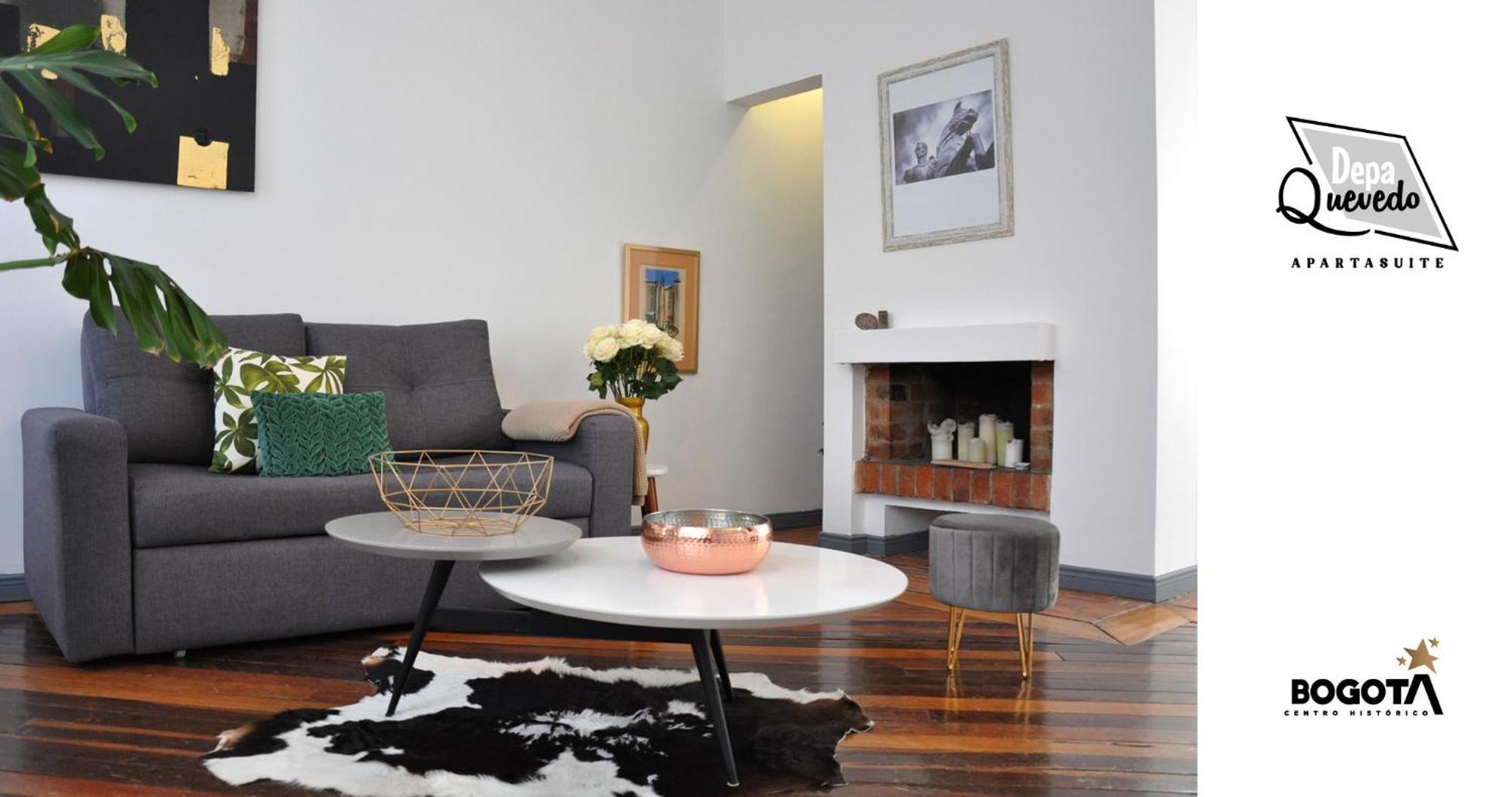 Depa Quevedo - Trendy Revamped Flat - Exceptional Spot In Bogota'S Historic Colonial Square - Candelaria ภายนอก รูปภาพ