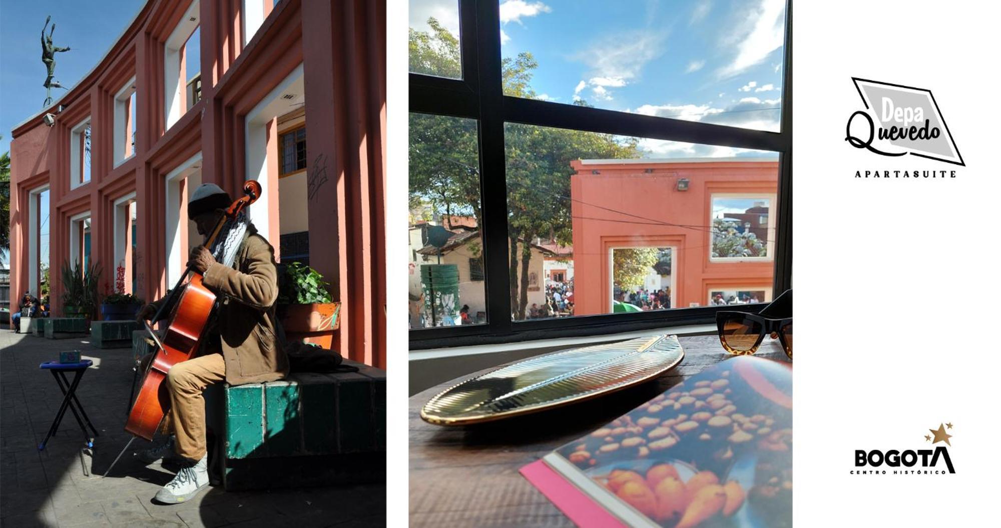 Depa Quevedo - Trendy Revamped Flat - Exceptional Spot In Bogota'S Historic Colonial Square - Candelaria ภายนอก รูปภาพ