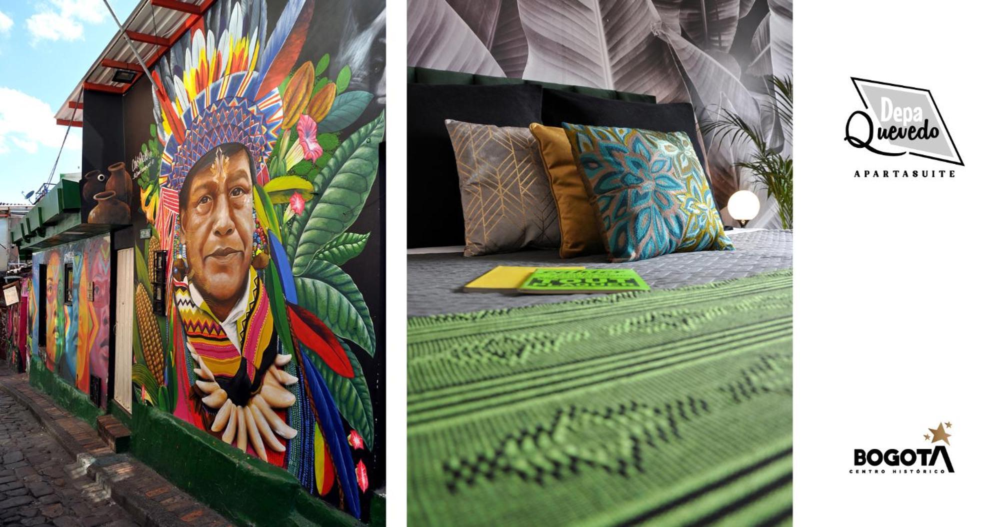 Depa Quevedo - Trendy Revamped Flat - Exceptional Spot In Bogota'S Historic Colonial Square - Candelaria ภายนอก รูปภาพ